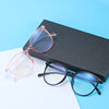 Cross-Border Popular Anti-Blue Light Plain Glasses, Retro Men's Style, Same Model as Mi Ding, Myopia Glasses Frame, Natural Look, Trendy Chinese Style