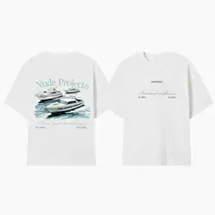 Cross-Border European Size New Men's and Women's Short-Sleeved T-Shirts Round Neck Export Fun Printed T-Shirts Casual Loose Tops Cotton