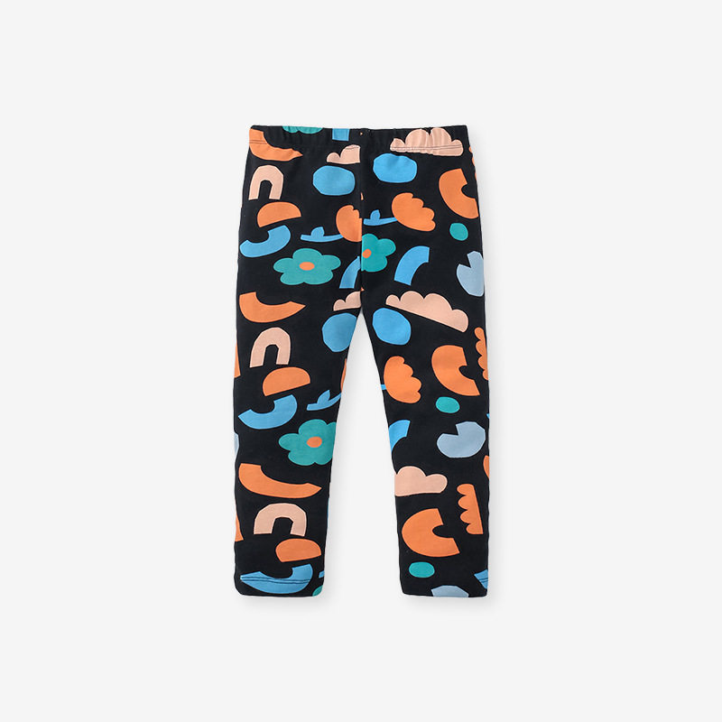 Fall & Winter Girls' Fleece-lined Long-sleeve Hoodie Set, Casual Girls' Outfit