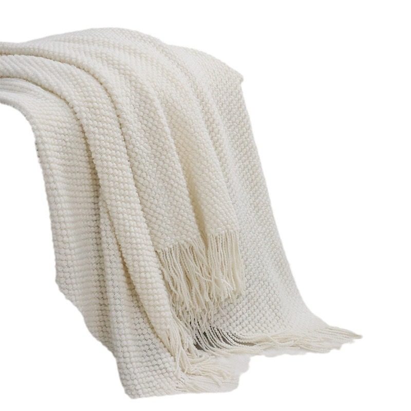 European Simple New Style Thickened Nordic Lunch Blanket Finished Blanket Sofa Blanket Air Conditioning Blanket Customization