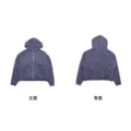 Washed purple [zipper style-06 style]