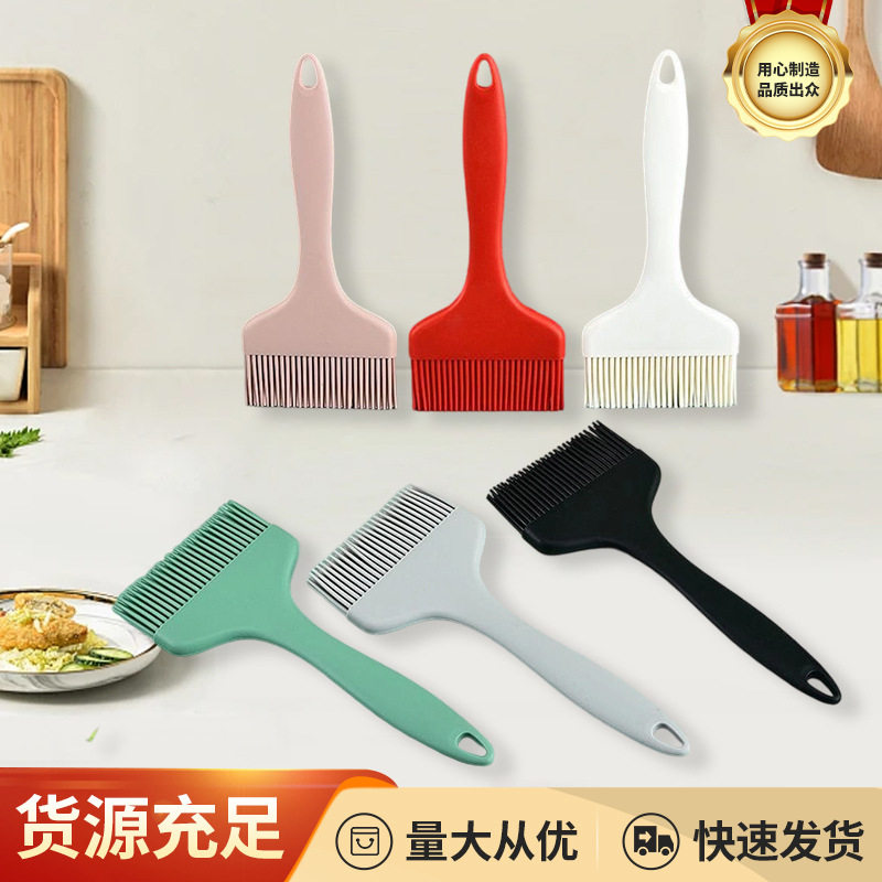 Household Kitchen Silicone Wide Oil Brush Outdoor Camping Barbecue Brush Baking Brush Pancake Seasoning Brush Sauce Brush