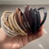 New South Korea black foundation hair band ball hair rope high elastic durable rubber band girl cute leather case