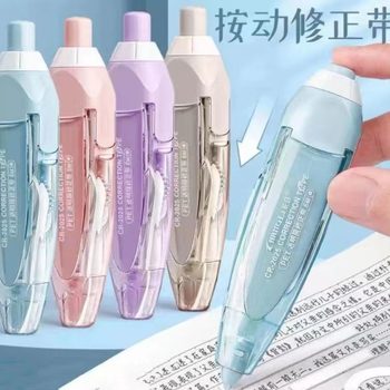 Press Correction Tape Replaceable Core Correction Tape Student Large Capacity Cartoon Stationery Gift Correction Tape Wholesale