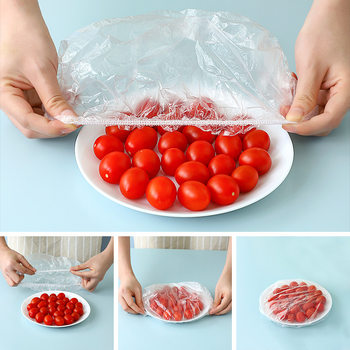 Disposable plastic wrap cover for leftovers elastic food-grade plastic wrap cover bowl cover for household