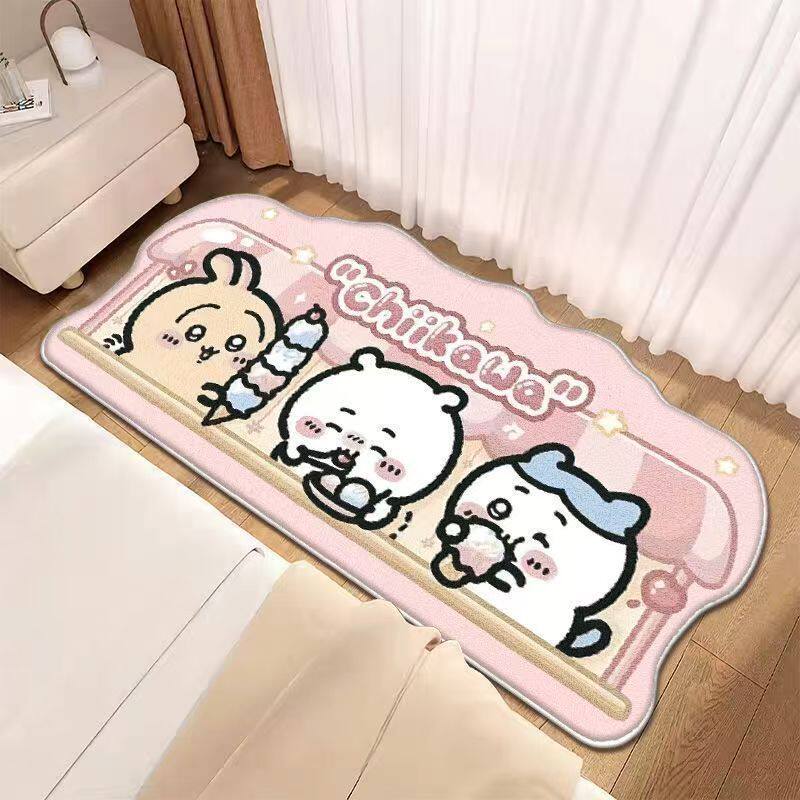 Cute Cute Funny Khawa Bedroom Bedside Blanket Cashmere Skin-Friendly Soft Living Room Balcony Floor Mat Home Bay Window Mat