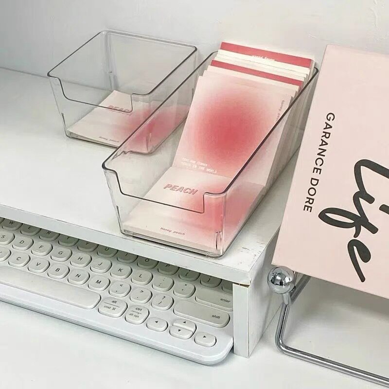 Household Transparent Storage Box Desktop Plastic Storage Box Portable Storage Box Small Box Storage Box Medicine Box Storage Box