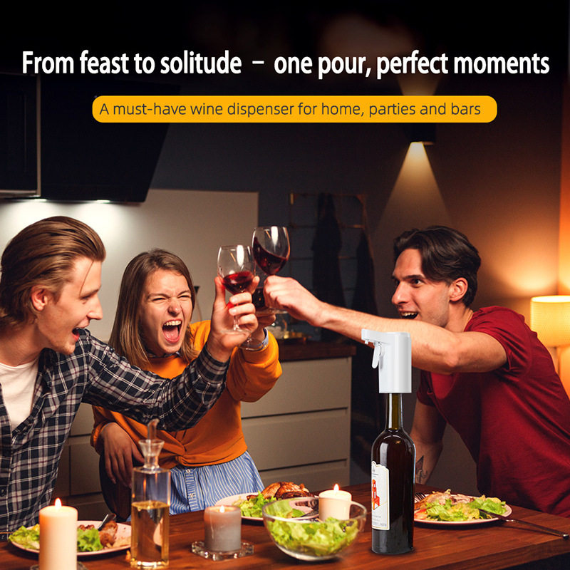 Cross-Border New Smart Sensor Wine Dispenser USB Charging Wine Dispenser Wine Divider Decanter Adjustable Touch Automatic