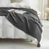 New Nordic Style Tassel Knitted Blanket Office Air Conditioning Nap Blanket Wool Blanket Sofa Leisure Blanket Throw Blanket