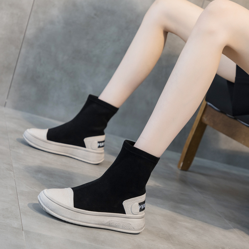 (Mới) Mã K2746 Giá 1810K: Boot Cổ Thấp Nữ Wetdi Kẻ Caro Hàng Mùa Xuân Thu Đông Kẻ Caro Đế Cao Giày Dép Nữ Chất Liệu G05 Sản Phẩm Mới, (Miễn Phí Vận Chuyển Toàn Quốc).