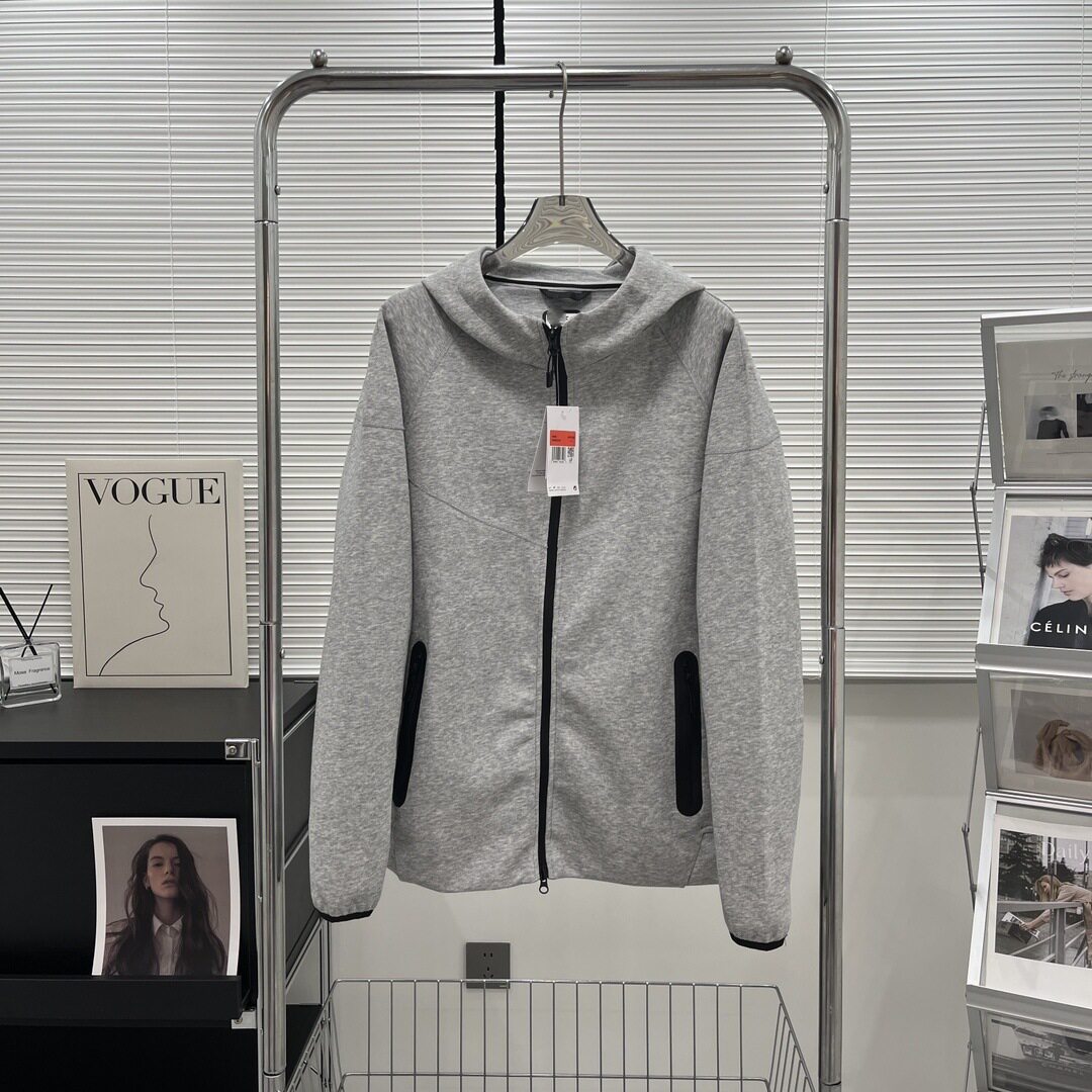 2024 Spring and Autumn New Casual Sports Two-color Hooded Zipper Cardigan Jacket 7922 Coat