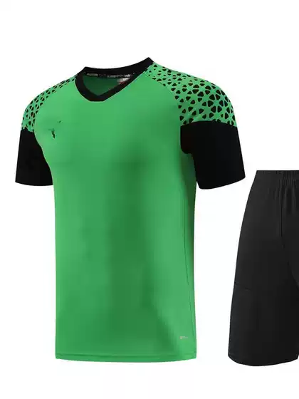 2425 Summer Round Neck Fashion Fitness Running Basketball Football Sportswear Short Sleeve Competition Training Team Clothes suit