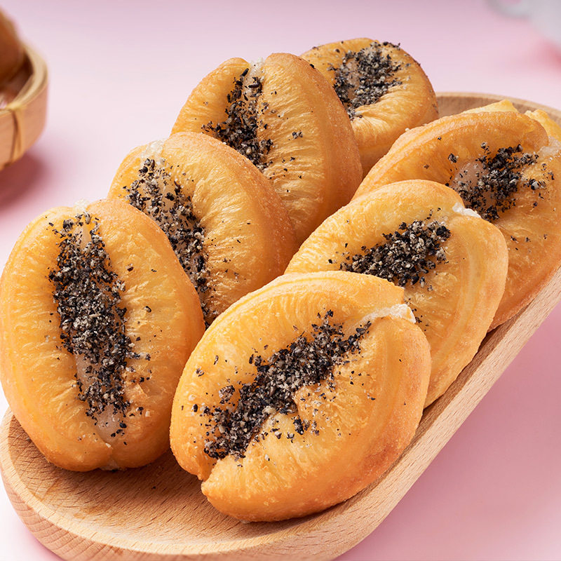 Mini Churros and Glutinous Rice Cake Breakfast Semi-Finished Product for Instant Meal, Small Chubby Glutinous Rice Cake Churros Air Fryer Ingredients