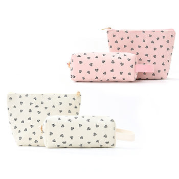 Feihong Amazon Corduroy Cosmetic Bag Large Capacity Portable Storage Bag High-Looking Travel Cosmetic Clutch Bag