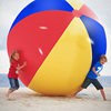 Cross-Border Thickened Large Pvc Inflatable Beach Ball for Team Building Activities, Water Play Rainbow Ball, Outdoor Sports Ball Toy