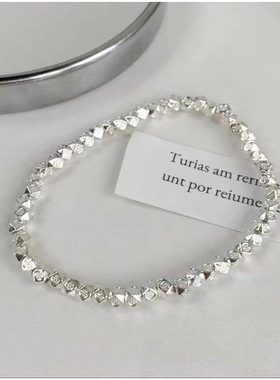 小众设计碎银几两手链女 复古幸运百搭手串 气质通勤时尚手饰