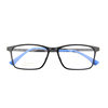 New rubber titanium glasses frame men's and women's same titanium ultra-light glasses frame with degrees for teenagers and older children Y9812