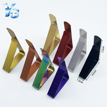 Elastic color stainless steel table cloth clip non-slip triangle clip table cloth fixing clip colorful table cloth clip