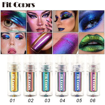 Foreign Trade Temperature-Changing Chameleon Liquid Eye Shadow Diamond Bright Shiny High-Gloss Eye Shadow Optical Turns 6 Colors Cross-Border E-Commerce