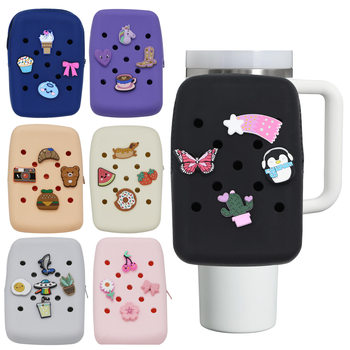 Cross-Border Popular Stanley Water Cup Silicone Hole Bag 40oz Ice Cup Coin Purse Outdoor Sports Arm Bag