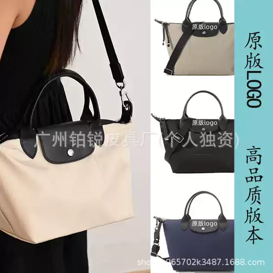 French Dragon Inlaid Energy Twill Crossbody Bag New Shoulder Commuter Tote Dumpling Large Capacity Mini