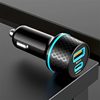 New grid car charger car charger 15W & 38W dual fast charge QC3.0 car universal cigarette lighter charging head