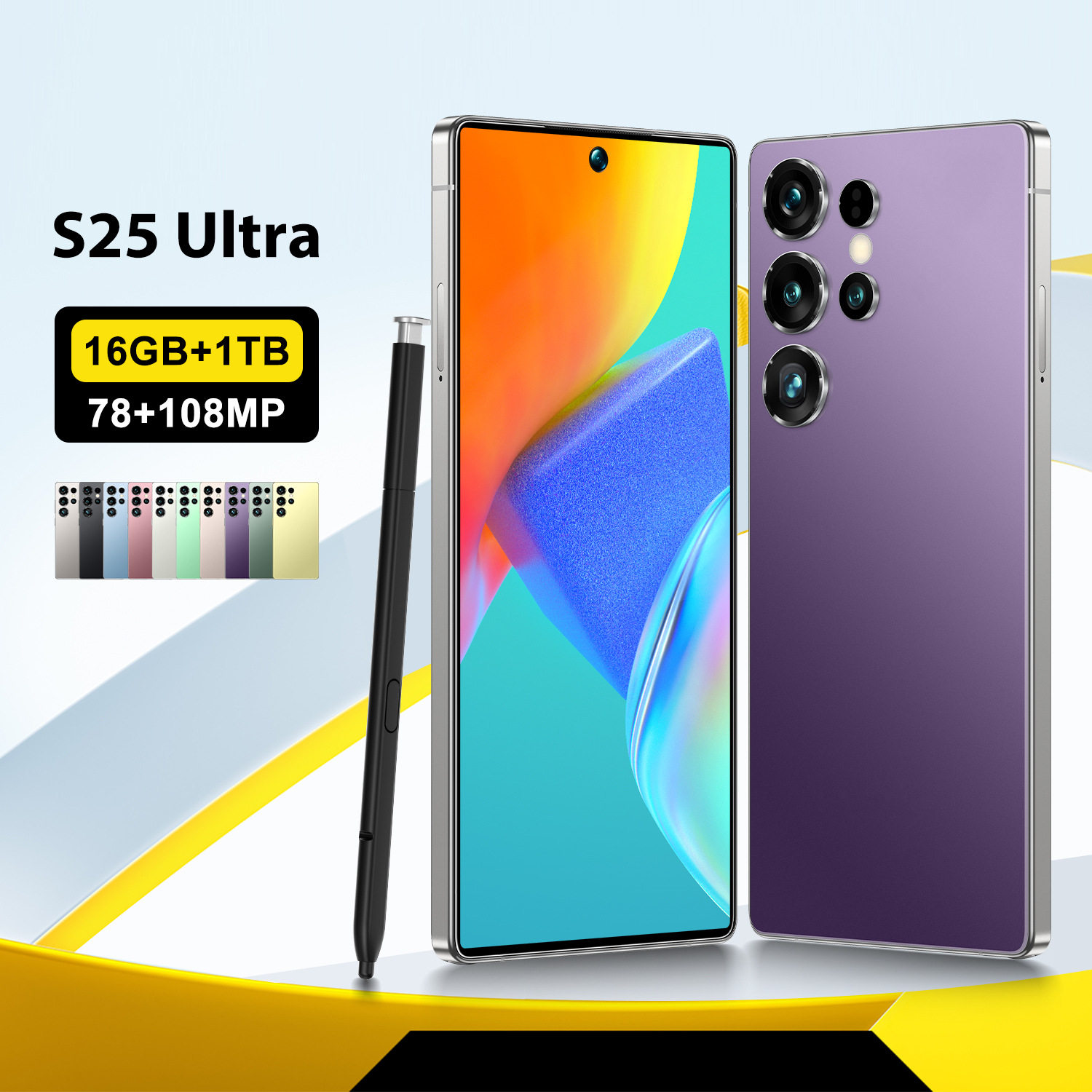 Cross-border mobile phone Android S25 Ultra large screen sma...