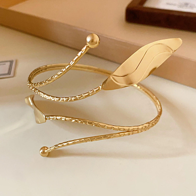 欧美跨境简约时尚手镯臂环小众冷淡风气质手环高级感百搭手饰批发