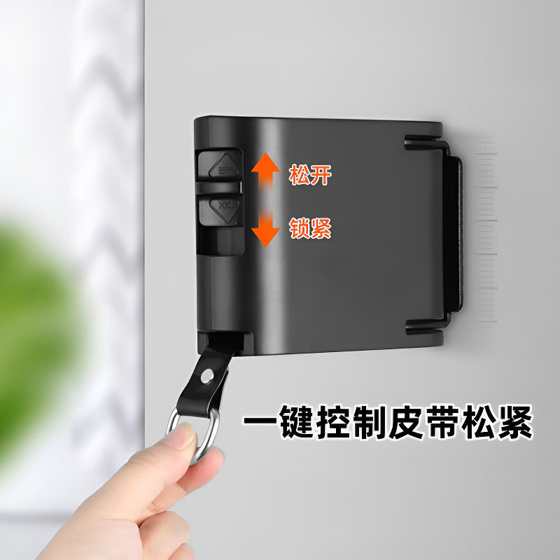 Invisible Clothesline Retractable Punch-Free Windproof Anti-Slip Balcony Indoor Wall-Mounted Clothesline Clothes Drying Rack