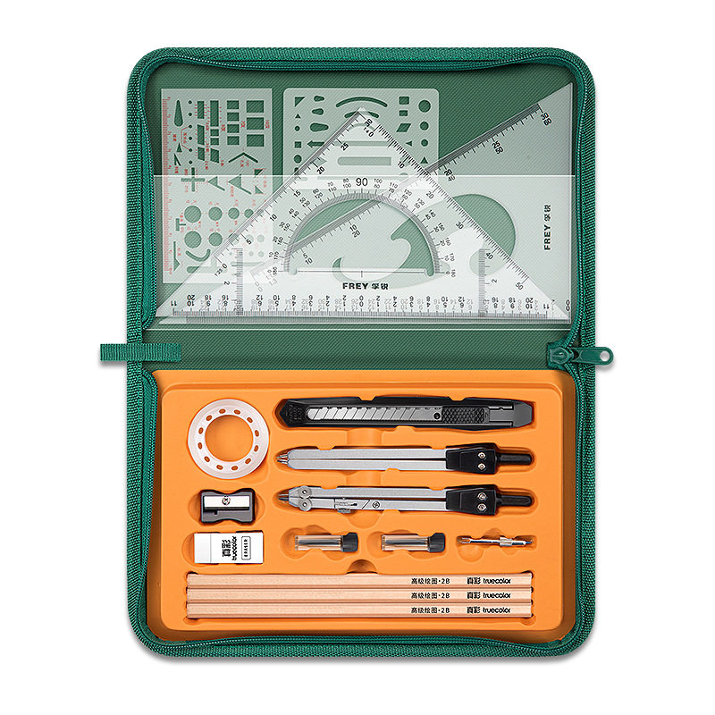 True Color Mechanical Drawing Tool Set Engineering Drawing Plotter Engineering Drawing Tool Kit Compass Set Student