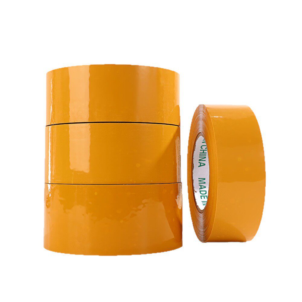 Beige Large Roll Wide Tape Whole Box Wholesale E-Commerce Express Packaging Sealing Tape Sealing Tape High Viscosity Not Easy to Break