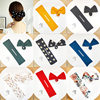 High-grade ball head twist clip hair curler lazy bow printing rotating hair band flower brace head pan head hair accessories