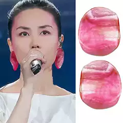 Faye Wong with pink shrimp earrings 2025 year of the snake Spring Festival earrings Europe and the United States exaggerated high-end earrings wholesale
