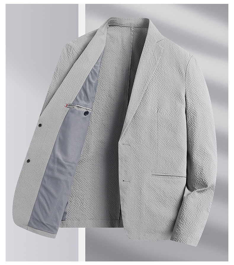 Áo vest nam mỏng nhẹ chống nhăn chống nắng dáng ôm phong cách trẻ trung — Xanh đậm, Xám xanh, Màu xám gạo, Xanh lam bảo