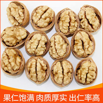 Xinjiang 185 Paper-Skinned Walnuts Produced in Aksu, Paper-Skinned Thin-Shelled Hand-Punched Walnuts, Amber Walnut Kernel Nut Snacks