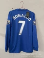 Long sleeve # 0809 man l away league edition no. 7 ronaldo + armband
