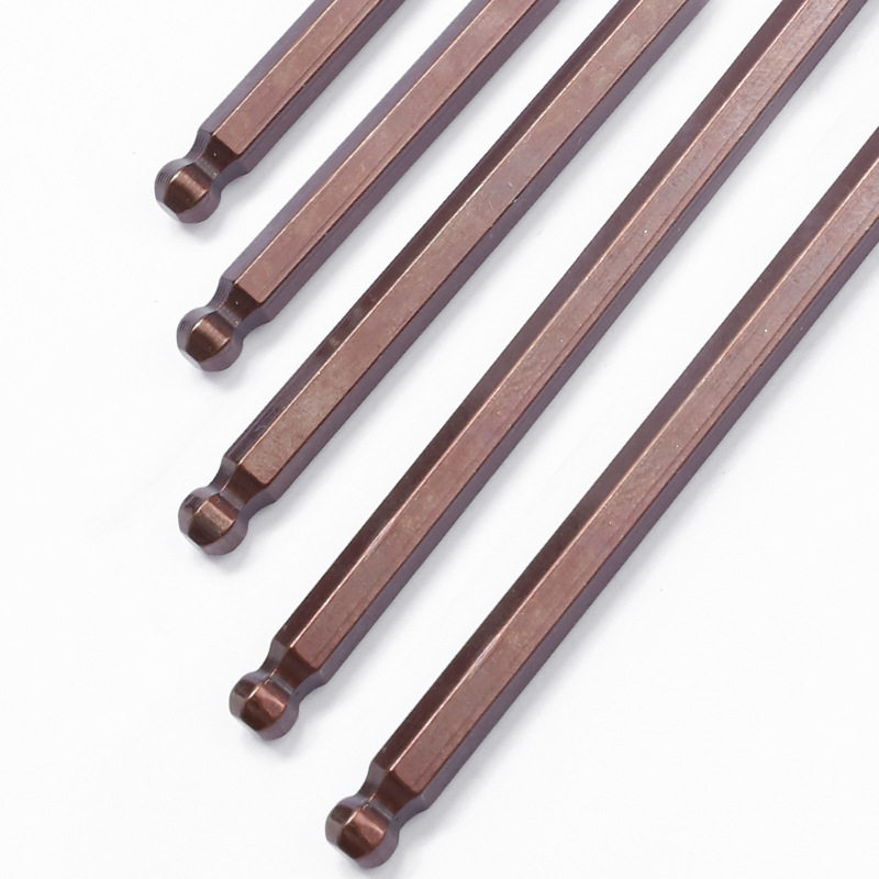 L型内六角扳手单个平头搬手球头板手内6角小螺丝刀内六方六菱角S2