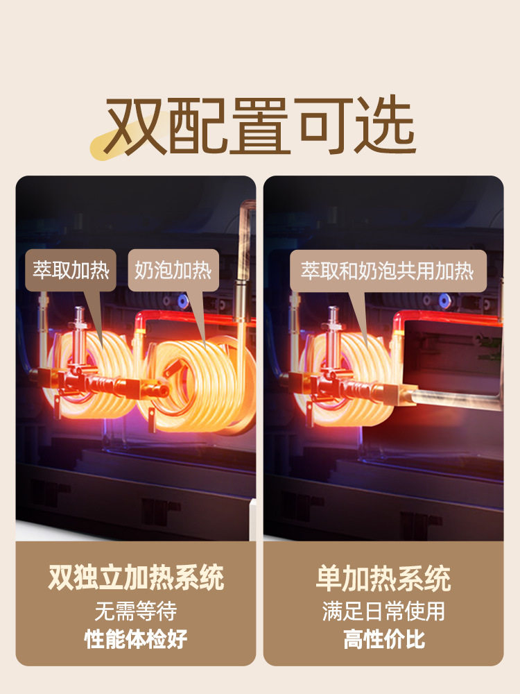 [National Subsidy 15%]Gevi Fully Automatic Coffee Machine Small Household American and Italian Style Office Grinder All-In-One Machine