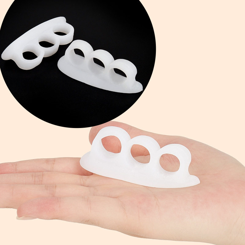Toe Separator Anti-Wear Breathable Silicone Toe Separator Foot Bone Thumb Valgus Toe Correction Source