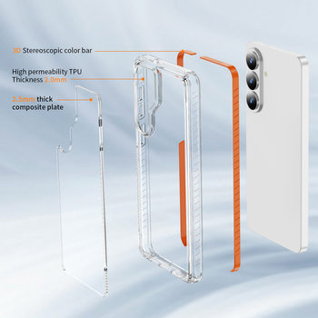 Popular Amazon Wholesale Samsung Suitable for S26 New Product Transparent Two-In-One Mobile Phone Case Protective Cover Thickeneded and Anti-Fall