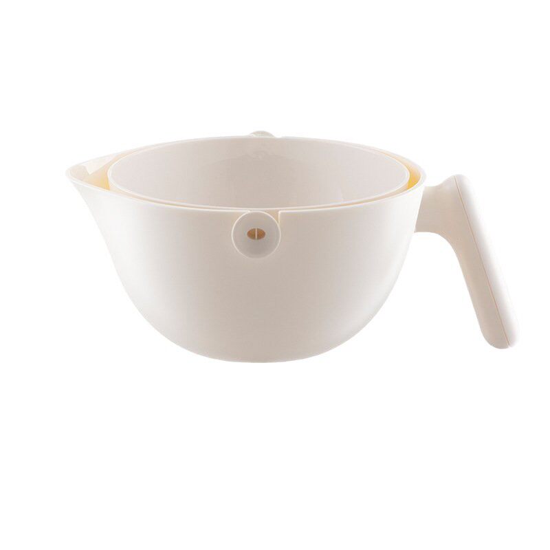 Kitchen Sink Strainer Basket, Double-Layer Vegetable Basket Storage Rack, Household Kitchen Rotating Fruit and Vegetable Strainer Basket