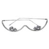 Cross-Border Hot-Selling Rhinestone Glasses Frames for Women, High-End Party Photo-Taking Diamond-Encrusted Rimless Glasses Glasses Frames