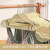 Cross-border flocking hanger non-slip plastic seamless hanger transparent clothes hanging household adult clothes support factory wholesale