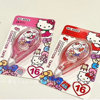 Cute Kitten Correction Tape, Large Capacity Student Stationery, High-Value Homework Correction, Cute Cartoon Kt Cat Correction Tape