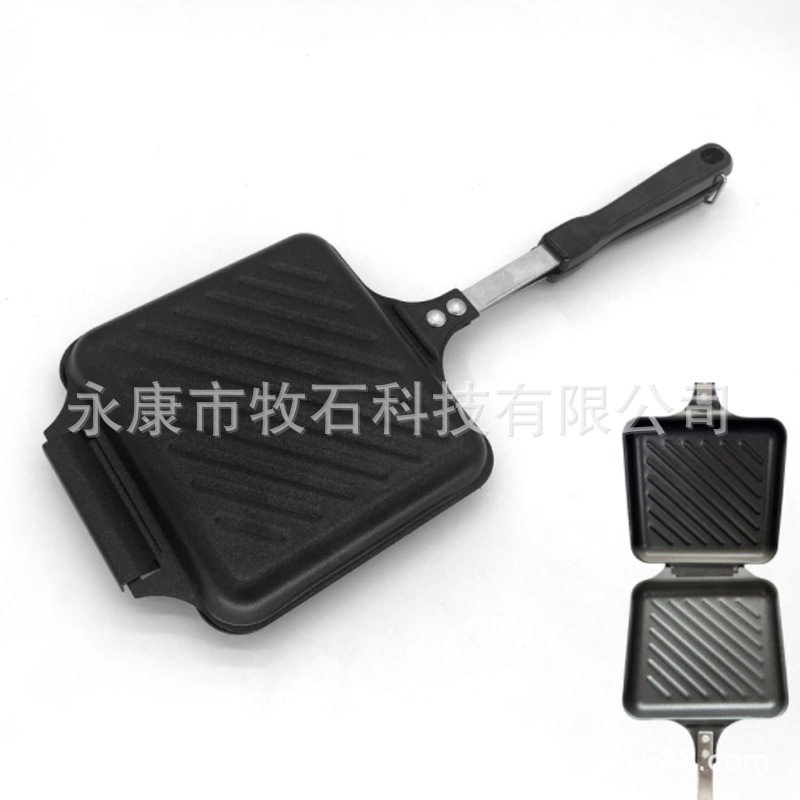 New Sandwich Baking Pan Mold Non-stick Double-sided Frying Pan Household Breakfast Egg Pan Waffle Sandwich Clip Pan