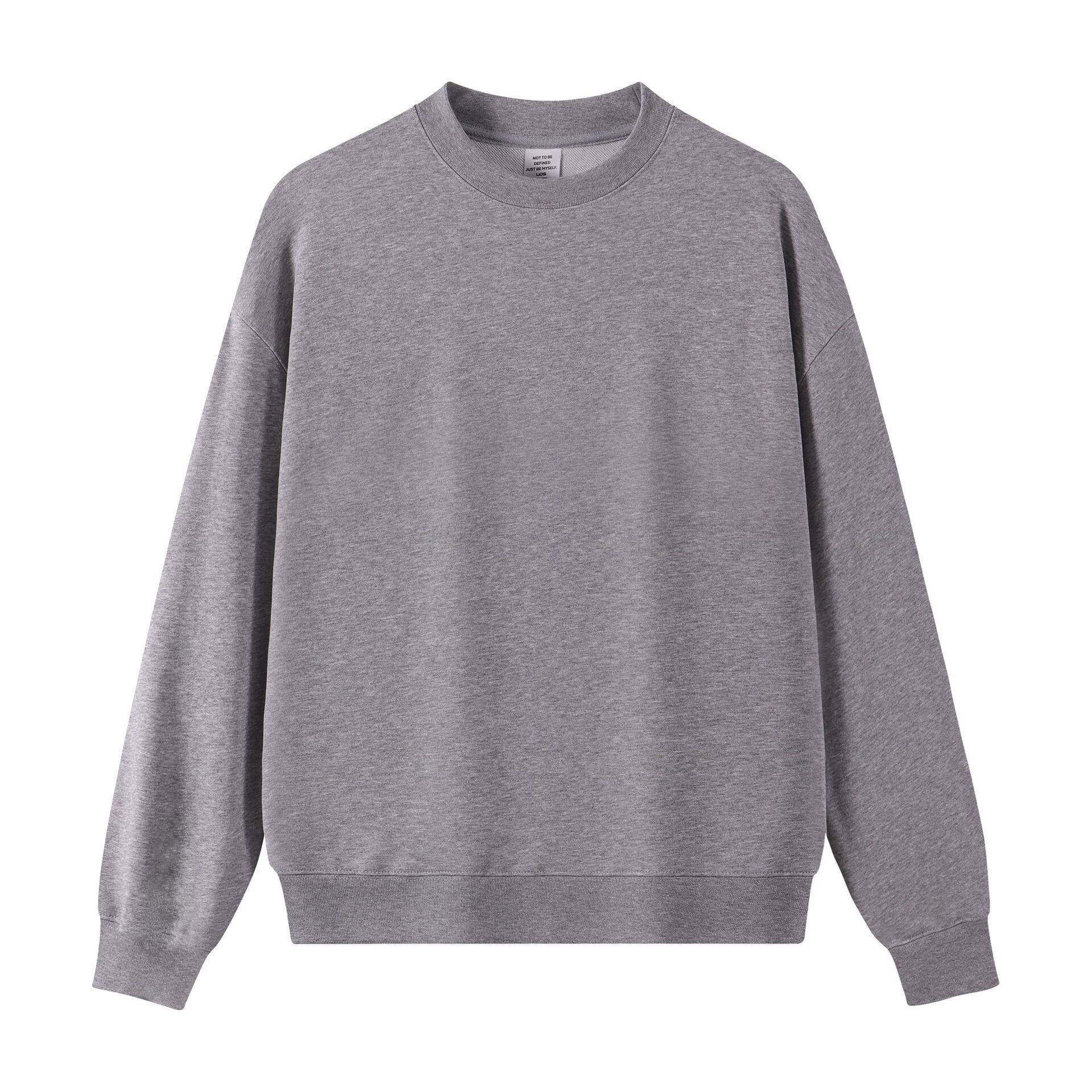 潮牌重磅大毛圈420G纯色连帽卫衣男美式复古宽松休闲简约卫裤上衣