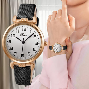 New Digital Face Fashion Belt Quartz Student Watch Fashion Cute Small Dial Thin Strap Candy Color Women's Watch