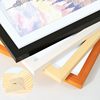 Solid Wood Photo Frame Wall Hanging Creative Table 6inch Black A4 A3 Picture Frame Mounted Wooden Frame 4K Open 8K Puzzle Empty Frame
