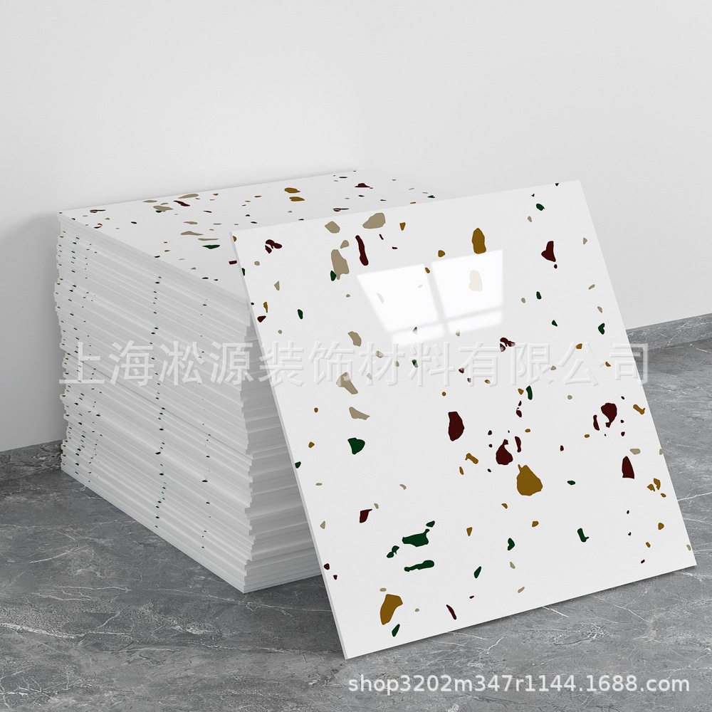 外贸跨境热销大理石仿瓷砖墙贴自粘防水防潮背景墙面装饰墙壁纸