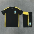 Short-sleeve joe d. brazil black with yellow